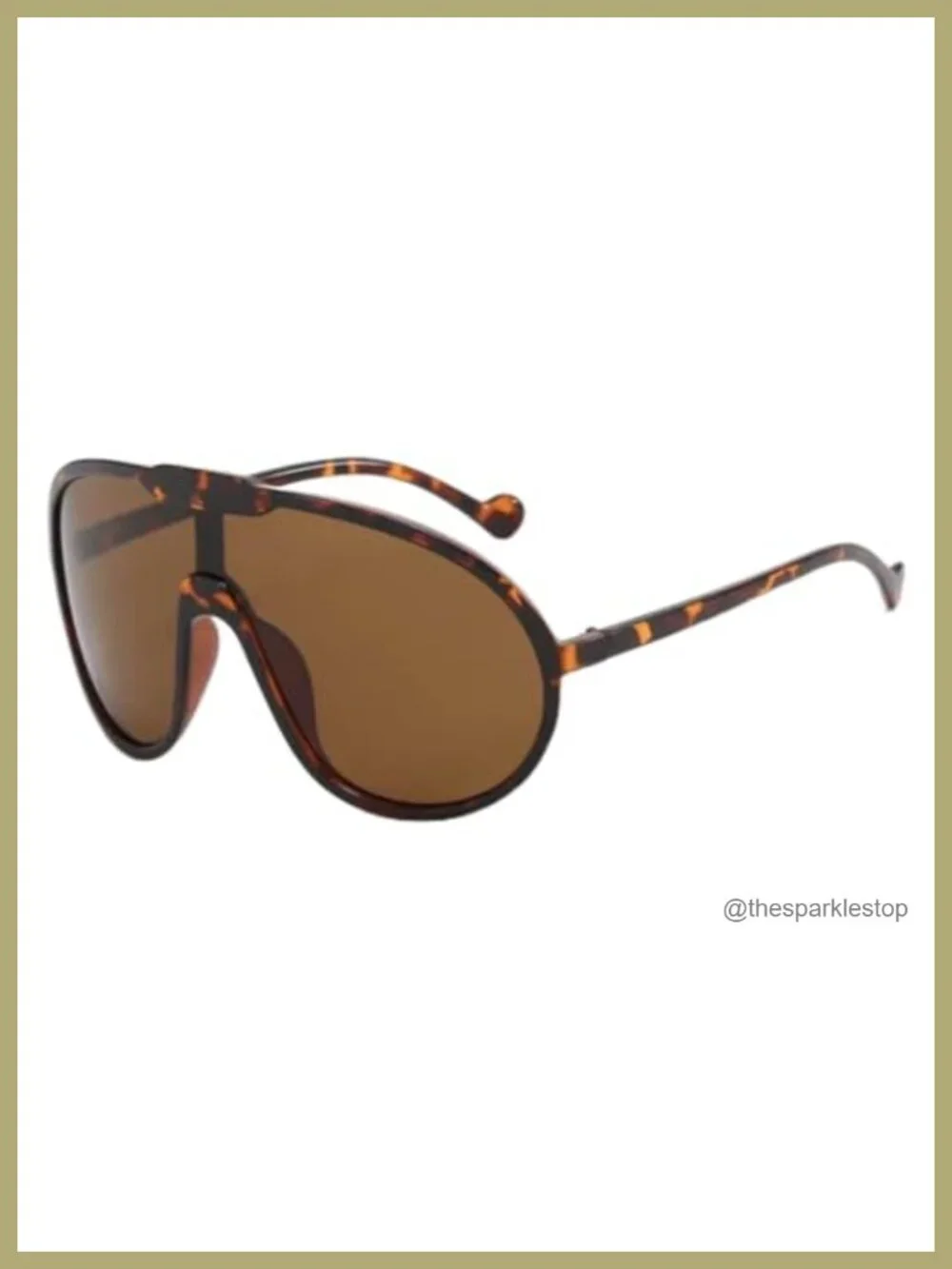 Women Men Oversized Shield Aviator Sunglasses UV400 Protection